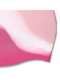 Speedo Junior Multi Colour Silicone Swim Cap - Oyster/White/Blush -Speedo Store 00236714575 2