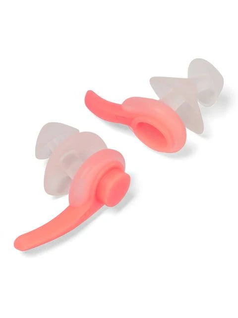 Speedo Biofuse Earplugs - Clear/Fluro Tangerine 2 Speedo Biofuse Earplugs - Clear/Fluro Tangerine - Image 2