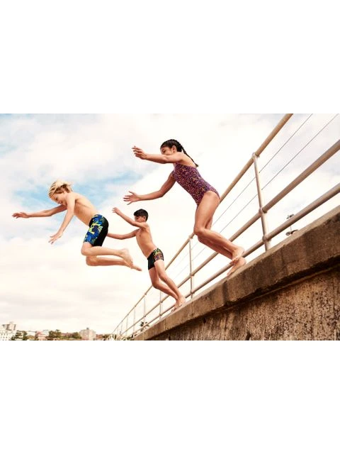 Speedo Splashback One Piece - Blue Flame/Boost Orange 9 Speedo Splashback One Piece - Blue Flame/Boost Orange - Image 9