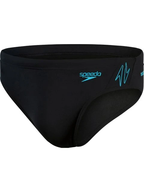 Speedo 7cm Splice Briefs - Hyperboom Black/Bolt 1 Speedo 7cm Splice Briefs - Hyperboom Black/Bolt