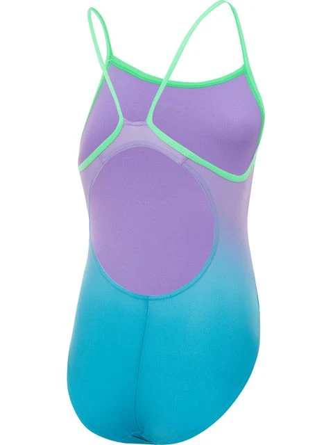 Speedo Thinstrap One Piece - Ombre Miami Lilac/Aquarium 2 Speedo Thinstrap One Piece - Ombre Miami Lilac/Aquarium - Image 2