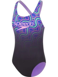 Speedo Leaderback One Piece - Beautiful Blue/Miami Lilac