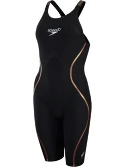 Speedo Fastskin LZR Pure Intent Openback Kneelength - Black/Rose Gold