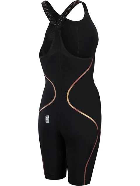 Speedo Fastskin LZR Pure Intent Openback Kneelength - Black/Rose Gold 2 Speedo Fastskin LZR Pure Intent Openback Kneelength - Black/Rose Gold - Image 2