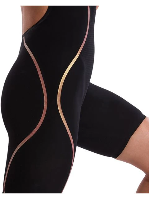 Speedo Fastskin LZR Pure Intent Openback Kneelength - Black/Rose Gold 11 Speedo Fastskin LZR Pure Intent Openback Kneelength - Black/Rose Gold - Image 11