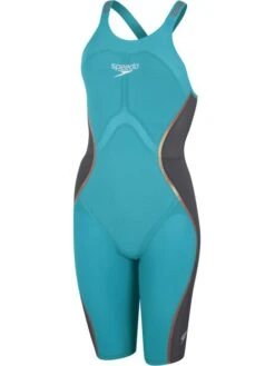 Speedo Store 22 Speedo Fastskin LZR Pure Intent Openback Kneeskin - Aqua Beam