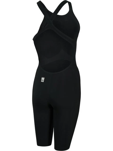 Speedo Fastskin LZR Pure Valor Openback Kneelength - Black 2 Speedo Fastskin LZR Pure Valor Openback Kneelength - Black - Image 2