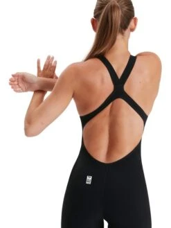 Speedo Fastskin LZR Pure Valor Openback Kneelength - Black 19 Speedo Fastskin LZR Pure Valor Openback Kneelength - Black -Speedo Store 119780001 8