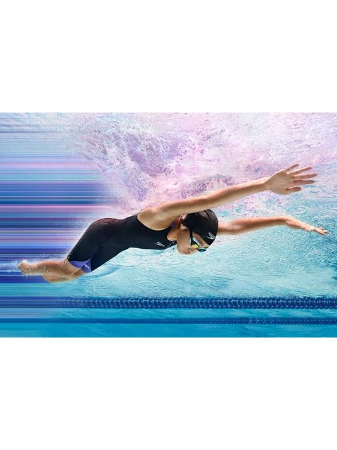 Speedo Fastskin Junior LZR Ignite Kneelength - Black/Miami Lilac 10 Speedo Fastskin Junior LZR Ignite Kneelength - Black/Miami Lilac - Image 10