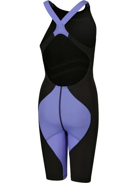 Speedo Fastskin Junior LZR Ignite Kneelength - Black/Miami Lilac 2 Speedo Fastskin Junior LZR Ignite Kneelength - Black/Miami Lilac - Image 2