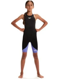 Speedo Fastskin Junior LZR Ignite Kneelength - Black/Miami Lilac 13 Speedo Fastskin Junior LZR Ignite Kneelength - Black/Miami Lilac -Speedo Store 13439h575 4