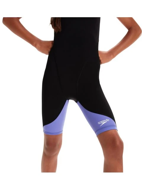 Speedo Fastskin Junior LZR Ignite Kneelength - Black/Miami Lilac 7 Speedo Fastskin Junior LZR Ignite Kneelength - Black/Miami Lilac - Image 7